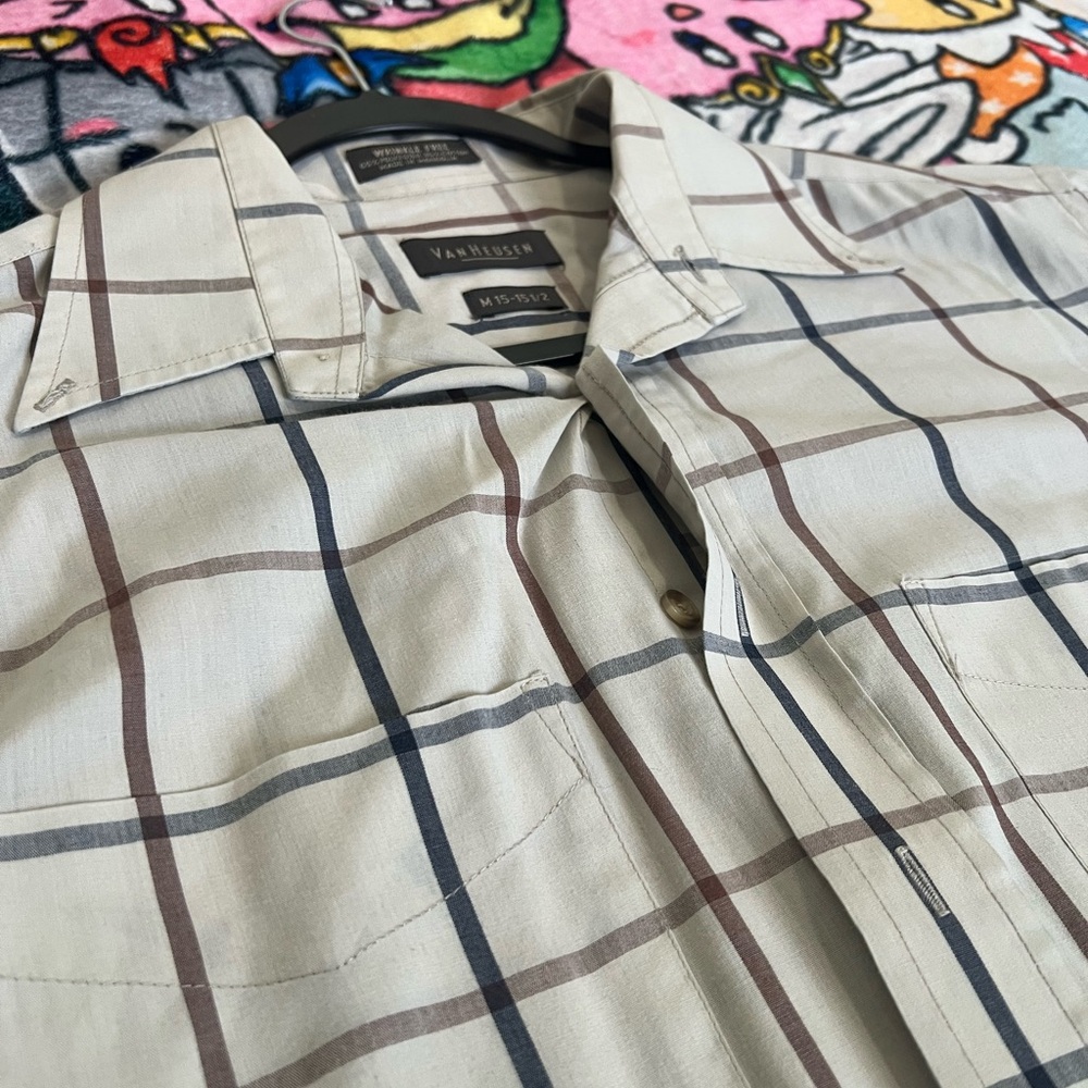 Van Heusen Plaid Button-Up Shirt